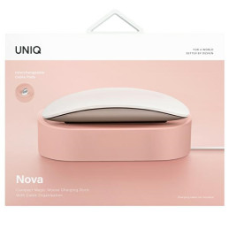 UNIQ Nova prijungimo stotelė, skirta „Magic Mouse“ pelei – rožinė