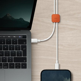 UNIQ Pod laidų organizatorius, lipnus, 8 vnt. rinkinys – žalias