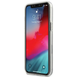 „US Polo“ blizgus didelio logotipo dėklas, skirtas „iPhone 12 / 12 Pro 6.1“ – juodas