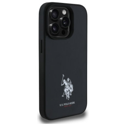 JAV polo odinis siuvinėtas DH spalvotas dėklas iPhone 15 Pro Max 6.7" – juodas