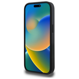 JAV polo odinis siuvinėtas DH spalvotas dėklas iPhone 15 Pro Max 6.7" – juodas