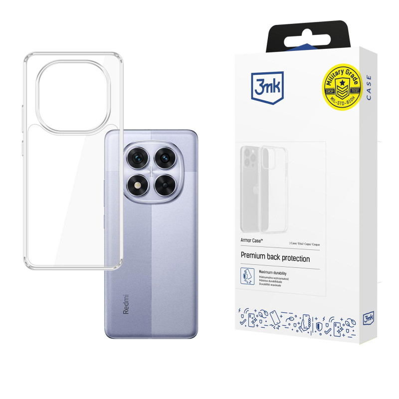 3mk šarvuotas dėklas, skirtas „Xiaomi Redmi Note 14 Pro / 14 Pro+ 5G“