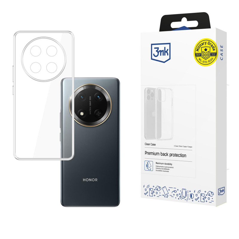 3mk skaidrus dėklas, skirtas „Honor Magic7 Lite“ - permatomas