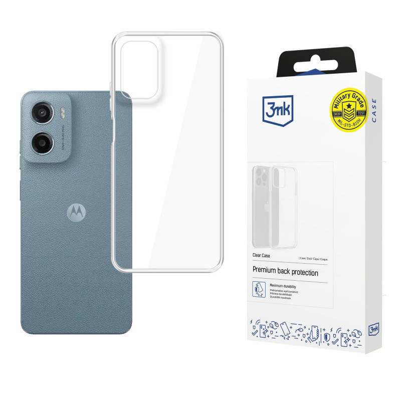 3mk skaidrus dėklas Motorola Moto G05 / E15 G4 - permatomas