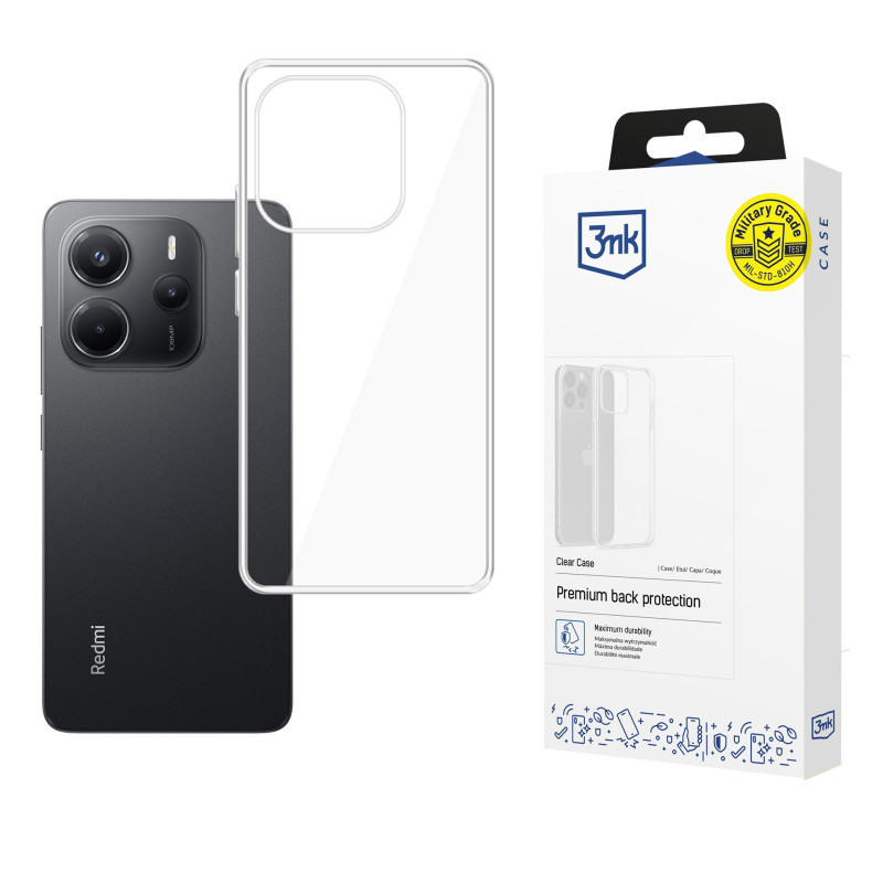 3mk skaidrus dėklas, skirtas „Xiaomi Redmi Note 14 4G“ - permatomas