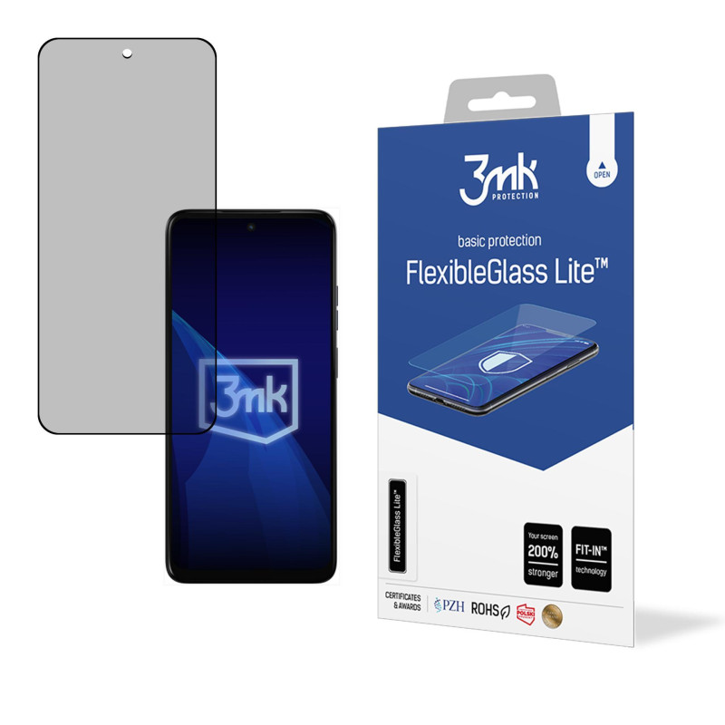 Hibridinis stiklas 3mk FlexibleGlass Lite™ skirtas Motorola Moto E15