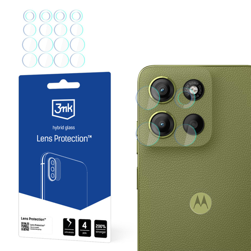Hibridinės kameros objektyvo stiklas 3mk, skirtas „Motorola Moto G15 / G15 Power“