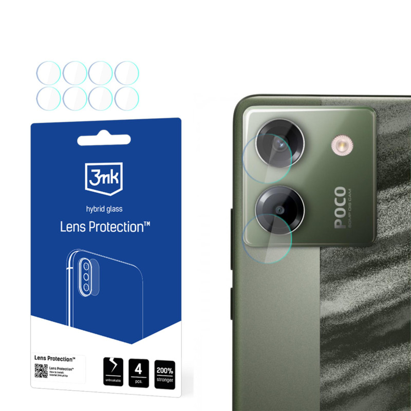 Hibridinis stiklas kameros objektyvui, 3mk objektyvo apsauga, skirta „Xiaomi Poco M7 Pro 5G“