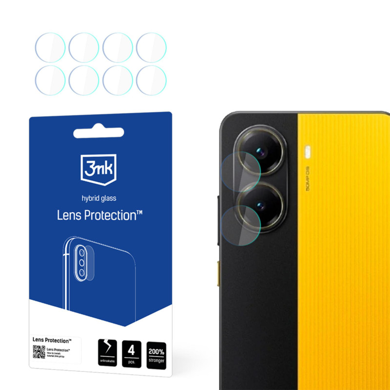 Hibridinis stiklas kameros objektyvui, 3mk objektyvo apsaugai, skirtas „Xiaomi Poco X7 Pro“