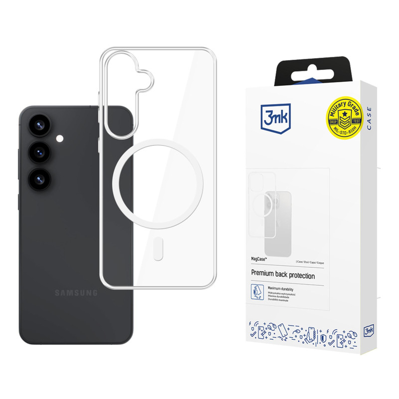 3mk MagCase, skirtas „Samsung Galaxy S25“ - skaidrus