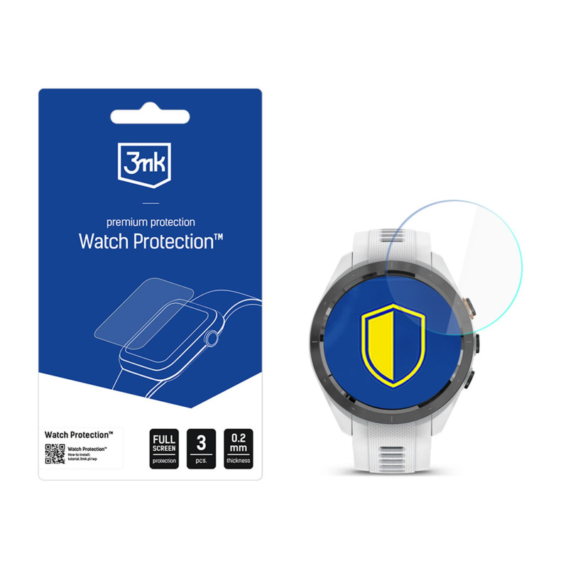 Išmaniojo laikrodžio ekrano apsauginis stiklas 3mk laikrodžio apsauga „FlexibleGlass“, skirtas „Garmin Approach S70 42mm...