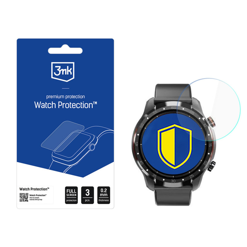Išmaniojo laikrodžio ekrano apsauga 3mk „Watch Protection FlexibleGlass“, skirta „Maxcom FW01 Uran“
