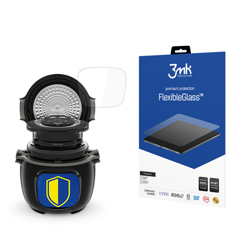 Hibridinis stiklas 3mk FlexibleGlass™ ant Tefal Cook4Me Touch CY9128 / Touch Pro CY9431