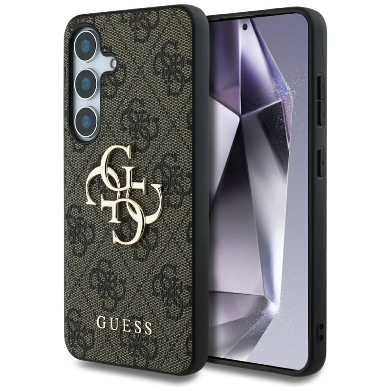 „Guess Big 4G Logo Classic“ dėklas, skirtas „Samsung Galaxy S25“, rudas