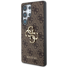 „Guess Big 4G Logo Classic“ dėklas, skirtas „Samsung Galaxy S25 Ultra“, rudas