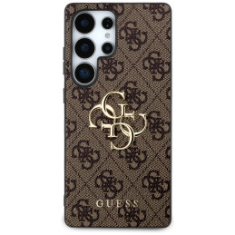 „Guess Big 4G Logo Classic“ dėklas, skirtas „Samsung Galaxy S25 Ultra“, rudas