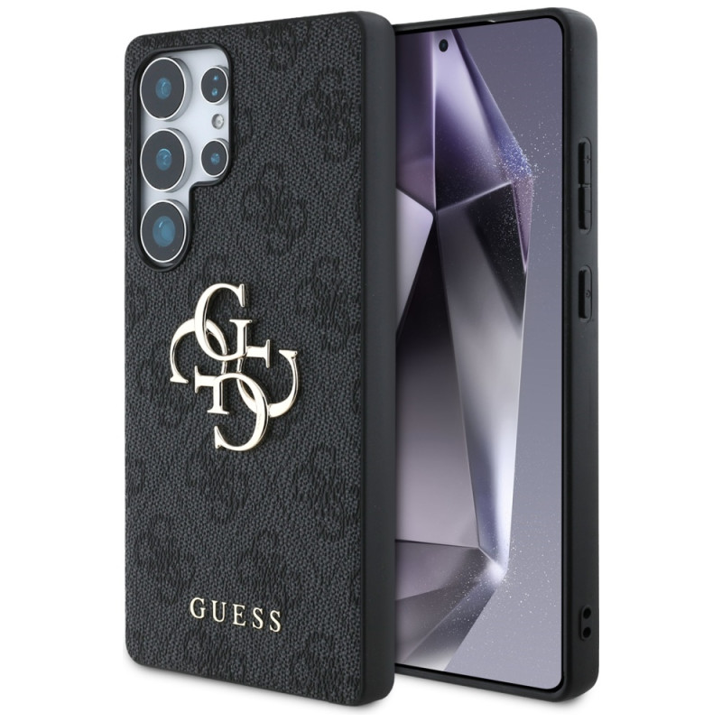 „Guess Big 4G Logo Classic“ dėklas, skirtas „Samsung Galaxy S25 Ultra“, juodas