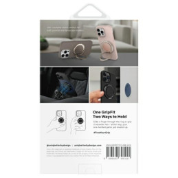 UNIQ Gripfit 360 magnetinis laikiklis ir atramėlė „MagSafe“ – juodas
