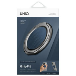 UNIQ Gripfit 360 magnetinis laikiklis ir atramėlė „MagSafe“ – mėlynas