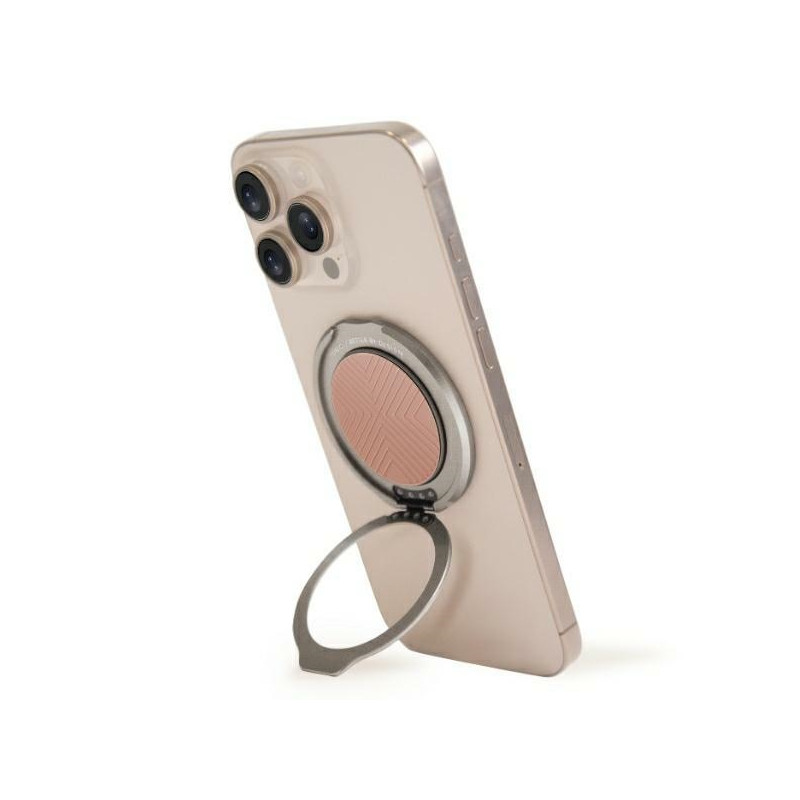 UNIQ Gripfit 360 magnetinis laikiklis ir atramėlė „MagSafe“ – rožinis