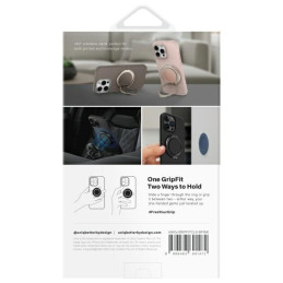 UNIQ Gripfit 360 magnetinis laikiklis ir atramėlė „MagSafe“ – rožinis