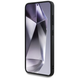 DKNY odinis languoto rašto „MagSafe“ dėklas, skirtas „Samsung Galaxy S25“, juodas