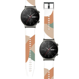 Dirželis Moro apyrankė, skirta Huawei Watch GT2 Pro silikoninio dirželio laikrodžio apyrankės modelis 4