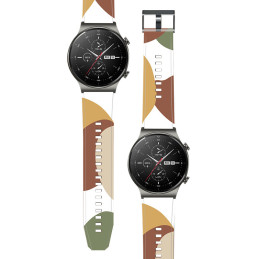 Camo dirželio apyrankė, skirta Huawei Watch GT2 Pro silikoninio dirželio apyrankės raštas (5)