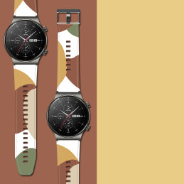 Camo dirželio apyrankė, skirta Huawei Watch GT2 Pro silikoninio dirželio apyrankės raštas (5)
