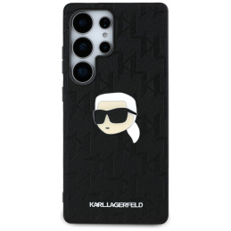 Karl Lagerfeld odinis monograminis segtukas su Karl Head logotipu, Samsung Galaxy S25 Ultra, juodas