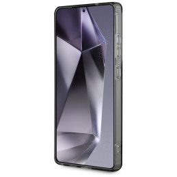 Karl Lagerfeld dėklas su cirkoniais, Karlo galvos logotipu, Samsung Galaxy S25 Ultra, juodas