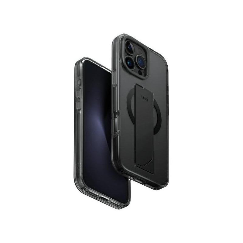 UNIQ „Heldro Max“ dėklas, skirtas „iPhone 16 Pro Max 6.9“ su „MagSafe“ – juodas