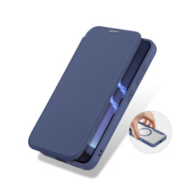 „Dux Ducis Skin X Pro“ dėklas, skirtas „Samsung Galaxy S25“ su „MagSafe“ ir dėklu – mėlynas