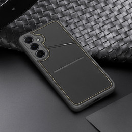 „Dux Ducis Rafi II“ dėklas, skirtas „Samsung Galaxy S25+“, su stovu ir dėklu – juodas