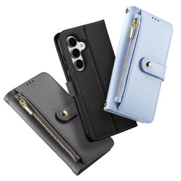„Dux Ducis Lawa“ odinis dėklas, skirtas „Samsung Galaxy S25“, su nuimamu magnetiniu dėklu – juodas