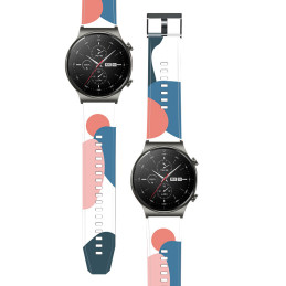„Huawei Watch GT2 Pro“ silikoninio dirželio „Moro“ dirželio apyrankės modelis 11