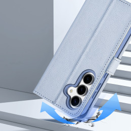 „Dux Ducis Lawa“ odinis dėklas, skirtas „Samsung Galaxy S25“, su nuimamu magnetiniu dėklu – mėlynas