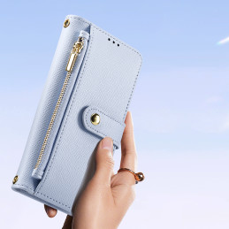 „Dux Ducis Lawa“ odinis dėklas, skirtas „Samsung Galaxy S25“, su nuimamu magnetiniu dėklu – mėlynas