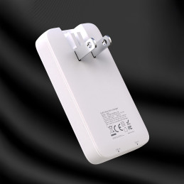„GaN Dudao A65Q 65W“ USB-A / USB-C PD itin plonas kelioninis sieninis įkroviklis, skirtas ES / JAV – baltas