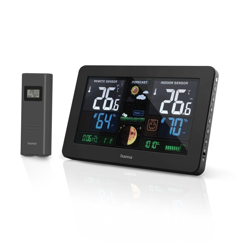 Hama Premium meteorologinė stotelė su USB - juoda