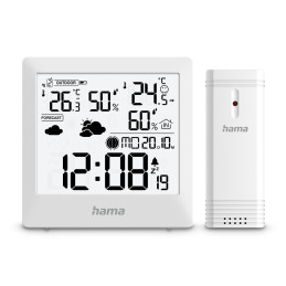 Hama Palawan meteorologinė stotelė, termometras, higrometras – balta