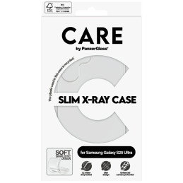 „CARE by PanzerGlass“ madingas rentgeno dėklas, skirtas „Samsung Galaxy S25 Ultra“ – skaidrus