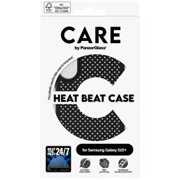 „CARE by PanzerGlass“ „Heat Beat“ dėklas, skirtas „Samsung Galaxy S25+“ – juodas