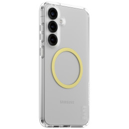 „CARE by PanzerGlass Flagship Urban Combat Chardonnay QI“ dėklas, skirtas „Samsung Galaxy S25+“ – skaidrus