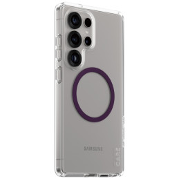 „CARE by PanzerGlass Flagship Urban Combat Purple QI“ dėklas, skirtas „Samsung Galaxy S25 Ultra“ – skaidrus