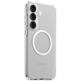 „CARE by PanzerGlass Flagship Urban Combat White QI“ dėklas, skirtas „Samsung Galaxy S25+“ – skaidrus