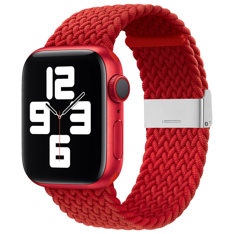 Medžiaginė apyrankė, skirta laikrodžiui Ultra / 9 / 8 / 7 / 6 / SE / 5 / 4 / 3 / 2 (49 mm / 45 mm / 44 mm / 42 mm) Pinti...