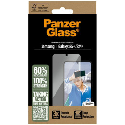 „PanzerGlass“ itin plataus diametro grūdintas stiklas, skirtas „Samsung Galaxy S25+“