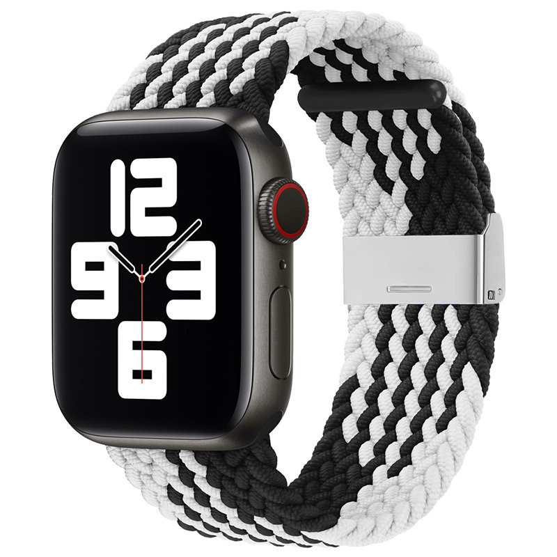 Medžiaginė apyrankė, skirta laikrodžiui Ultra / 9 / 8 / 7 / 6 / SE / 5 / 4 / 3 / 2 (49 mm / 45 mm / 44 mm / 42 mm) pynim...