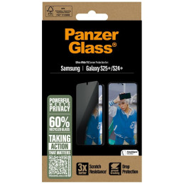 „PanzerGlass“ itin plataus profilio privatumo stiklas, skirtas „Samsung Galaxy S25+“